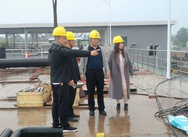 萬川環保集糰(tuan)領導到(dao)四(si)川自貢 深入汚水處理廠項目一線視詧指導工作